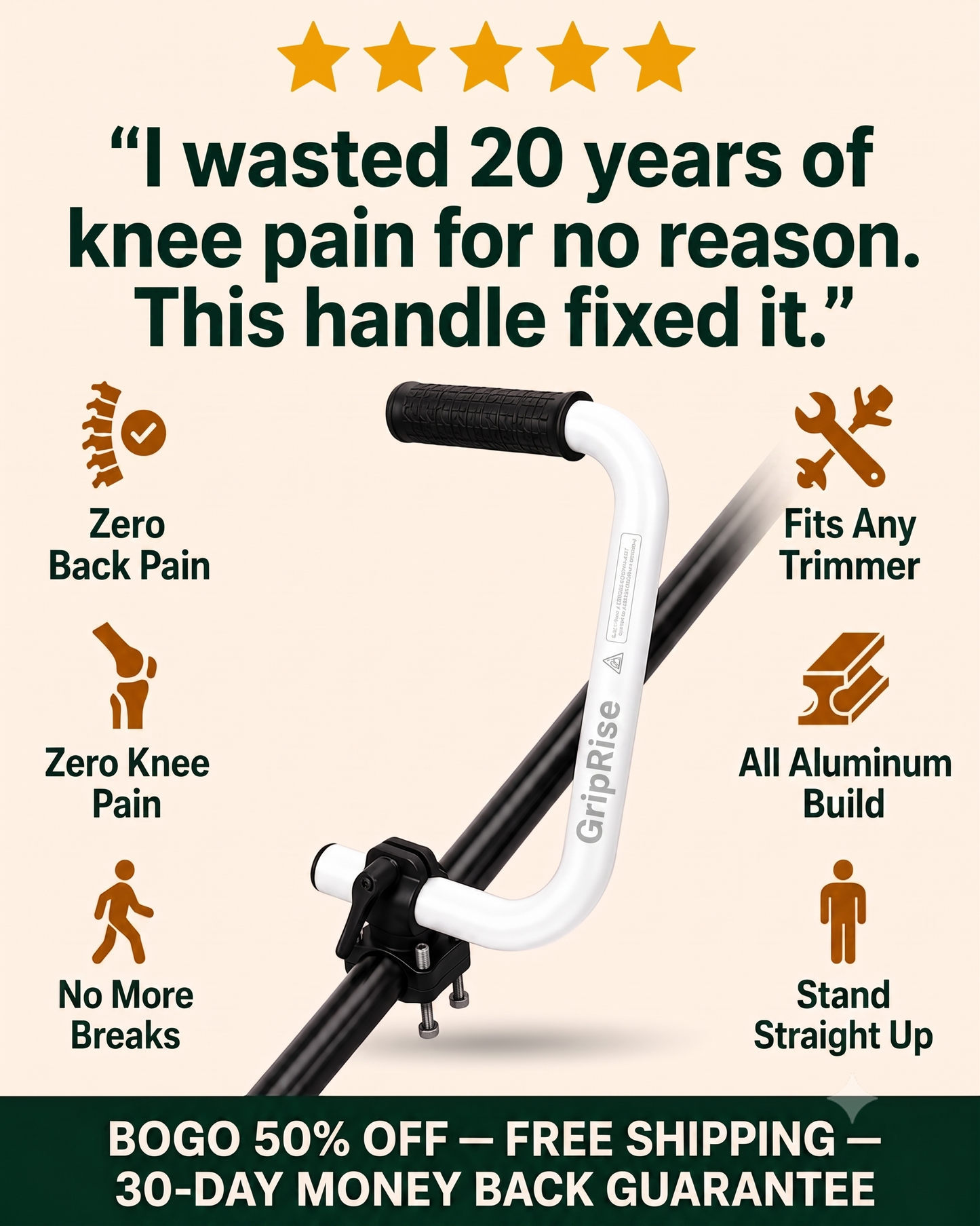 Valoryc™ GripRise - Trimmer Handle