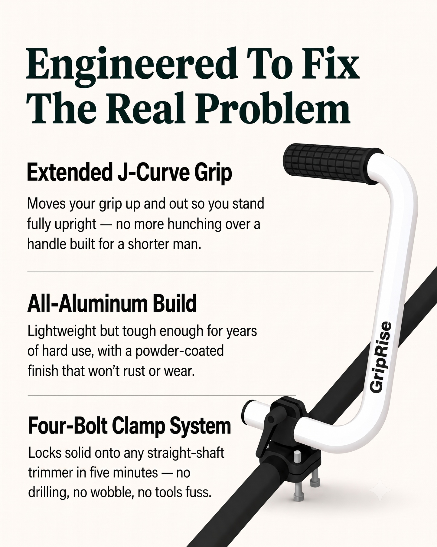 Valoryc™ GripRise - Trimmer Handle