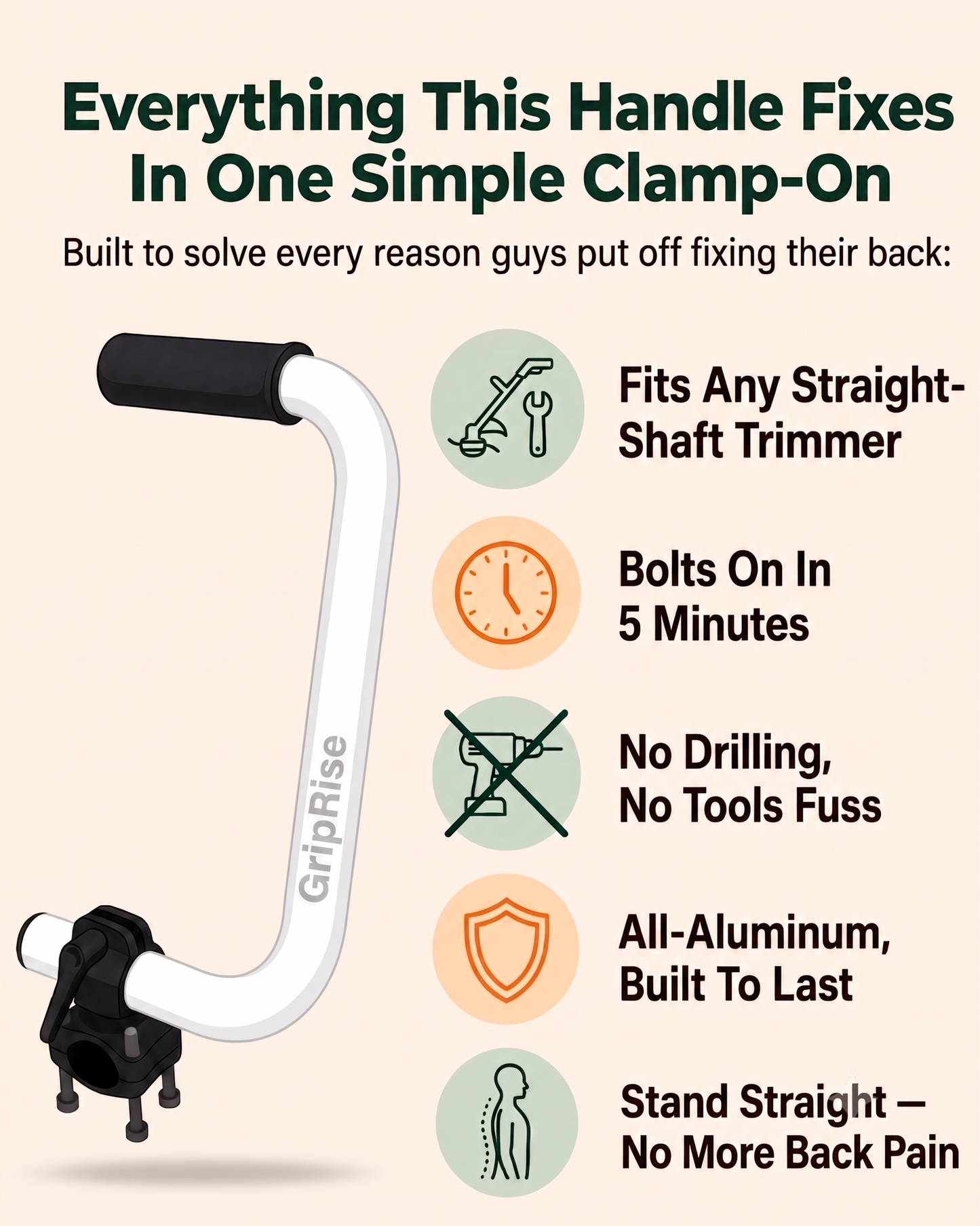 Valoryc™ GripRise - Trimmer Handle